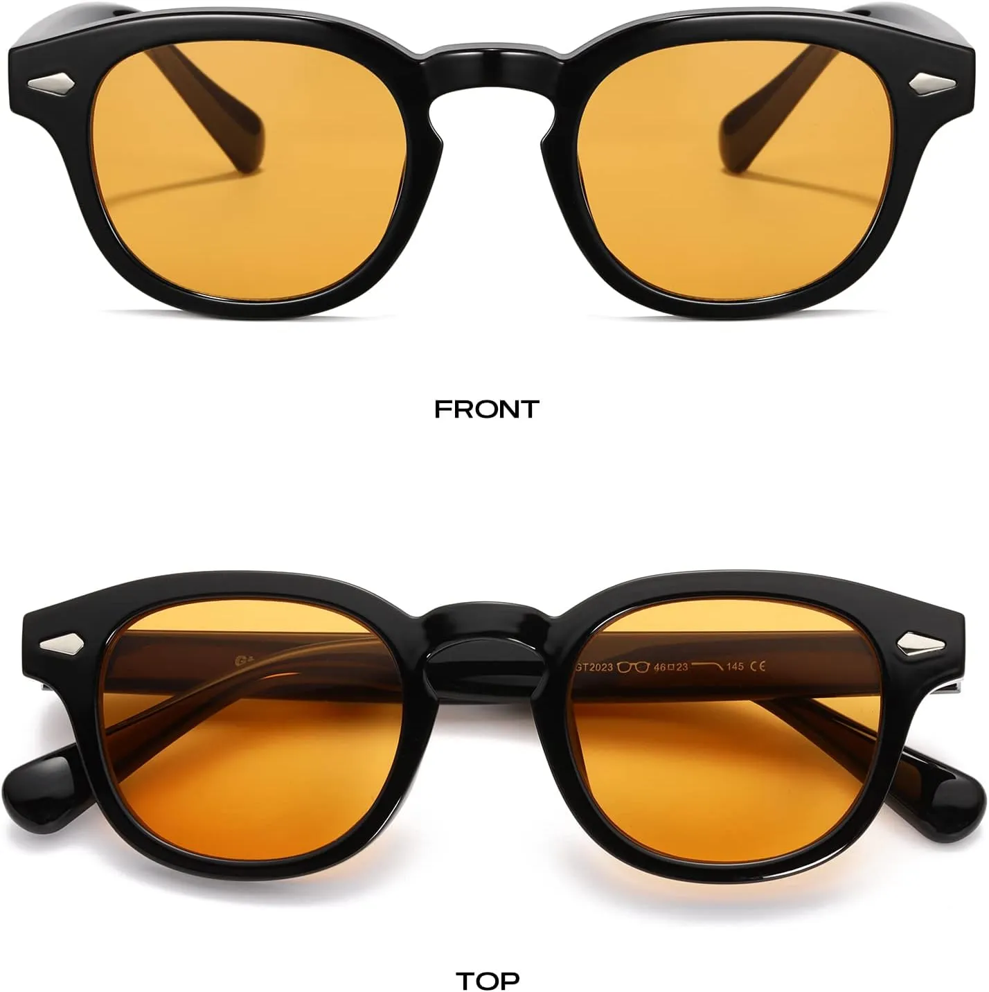Gtand Unisex Vintage Retro Round Style Tinted Sunglasses For Men Women Fashion Circle Sun Glasses 46mm