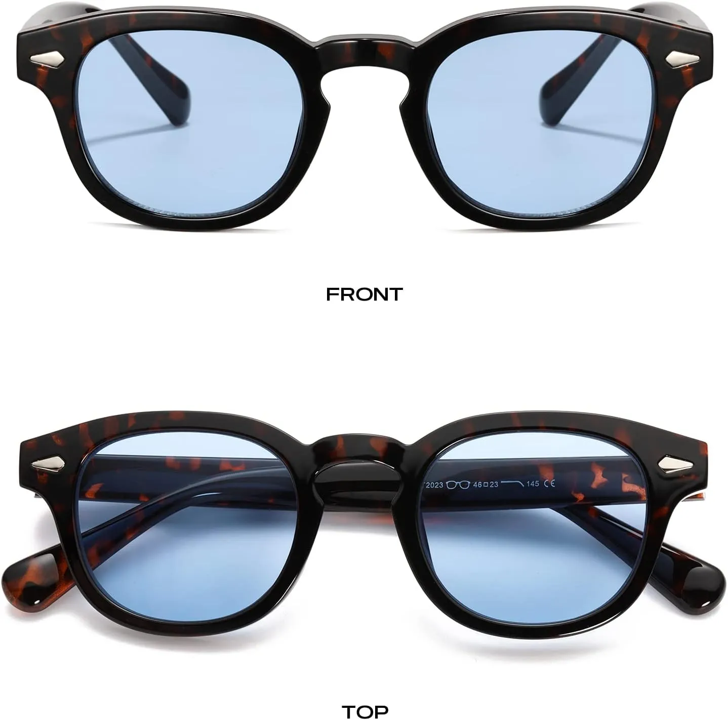 Gtand Unisex Vintage Retro Round Style Tinted Sunglasses For Men Women Fashion Circle Sun Glasses 46mm