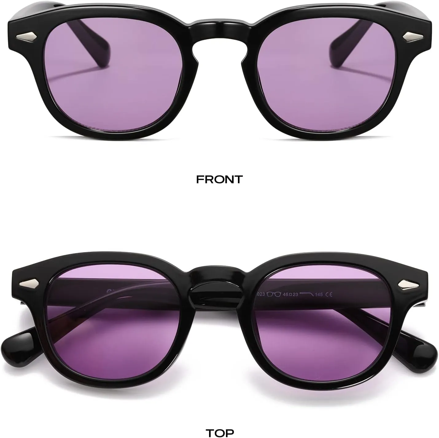 Gtand Unisex Vintage Retro Round Style Tinted Sunglasses For Men Women Fashion Circle Sun Glasses 46mm