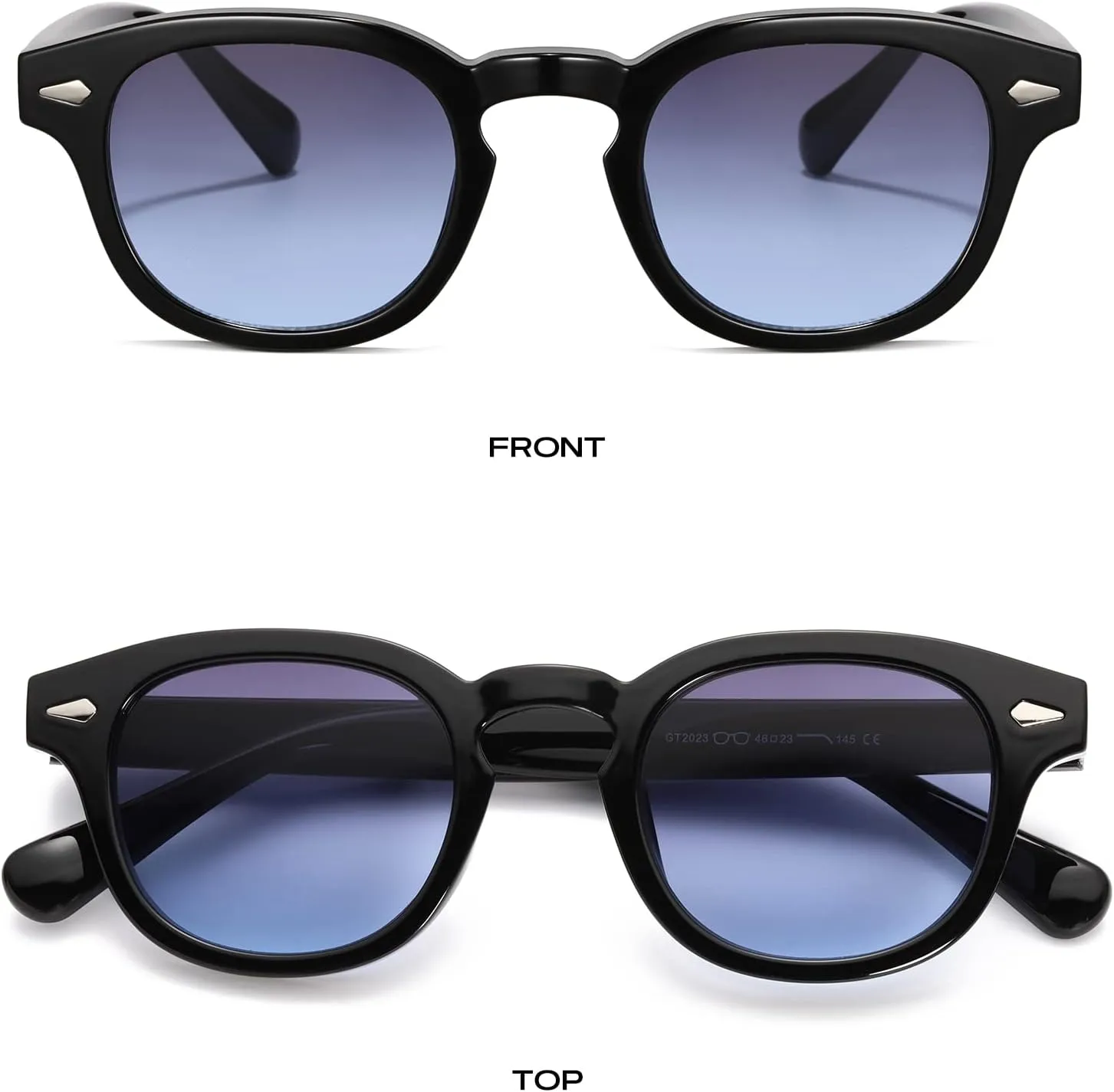 Gtand Unisex Vintage Retro Round Style Tinted Sunglasses For Men Women Fashion Circle Sun Glasses 46mm