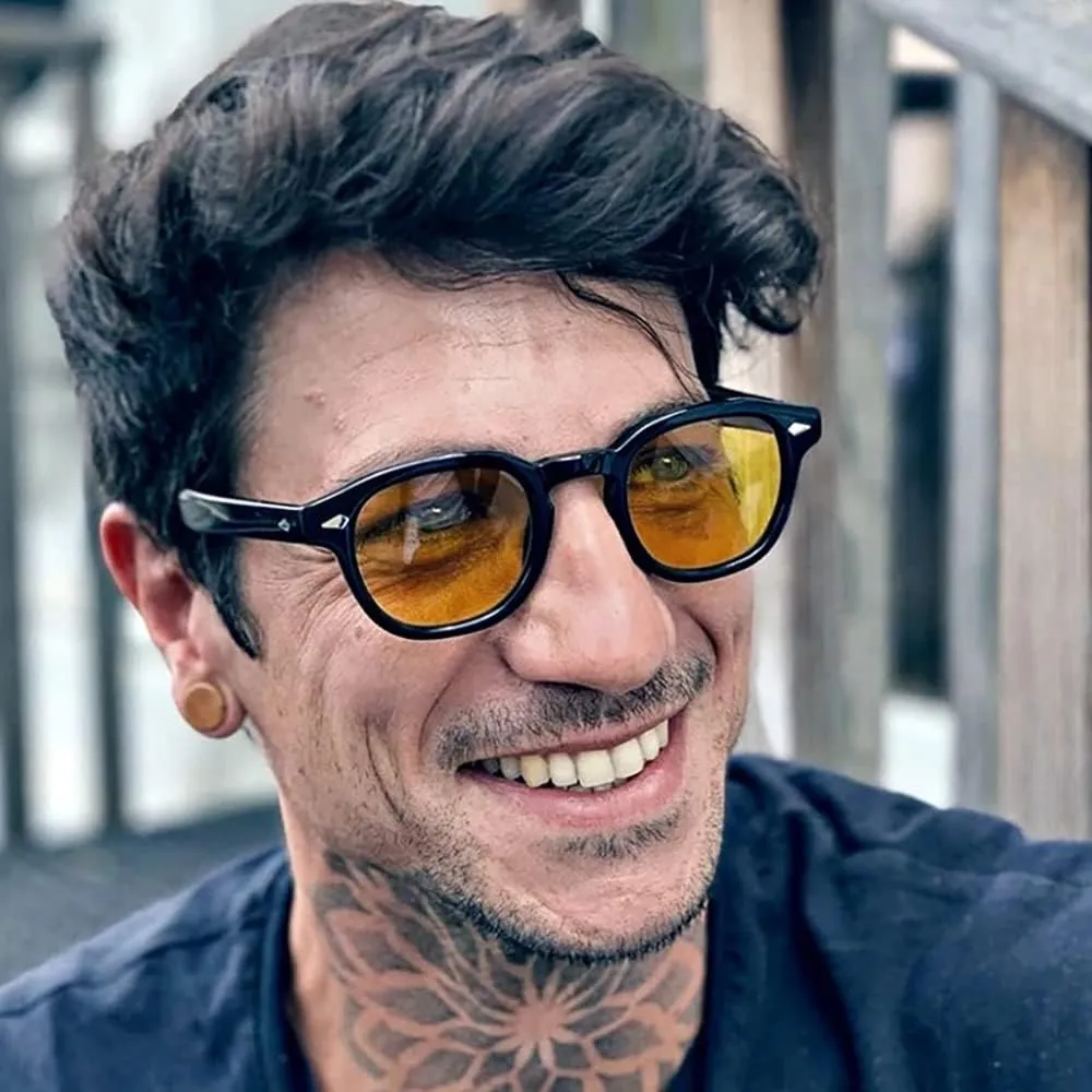 Gtand Unisex Vintage Retro Round Style Tinted Sunglasses For Men Women Fashion Circle Sun Glasses 46mm