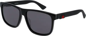 Gucci GG 0010 S- 001 BLACK/GREY Sunglasses,male, 58-16-145