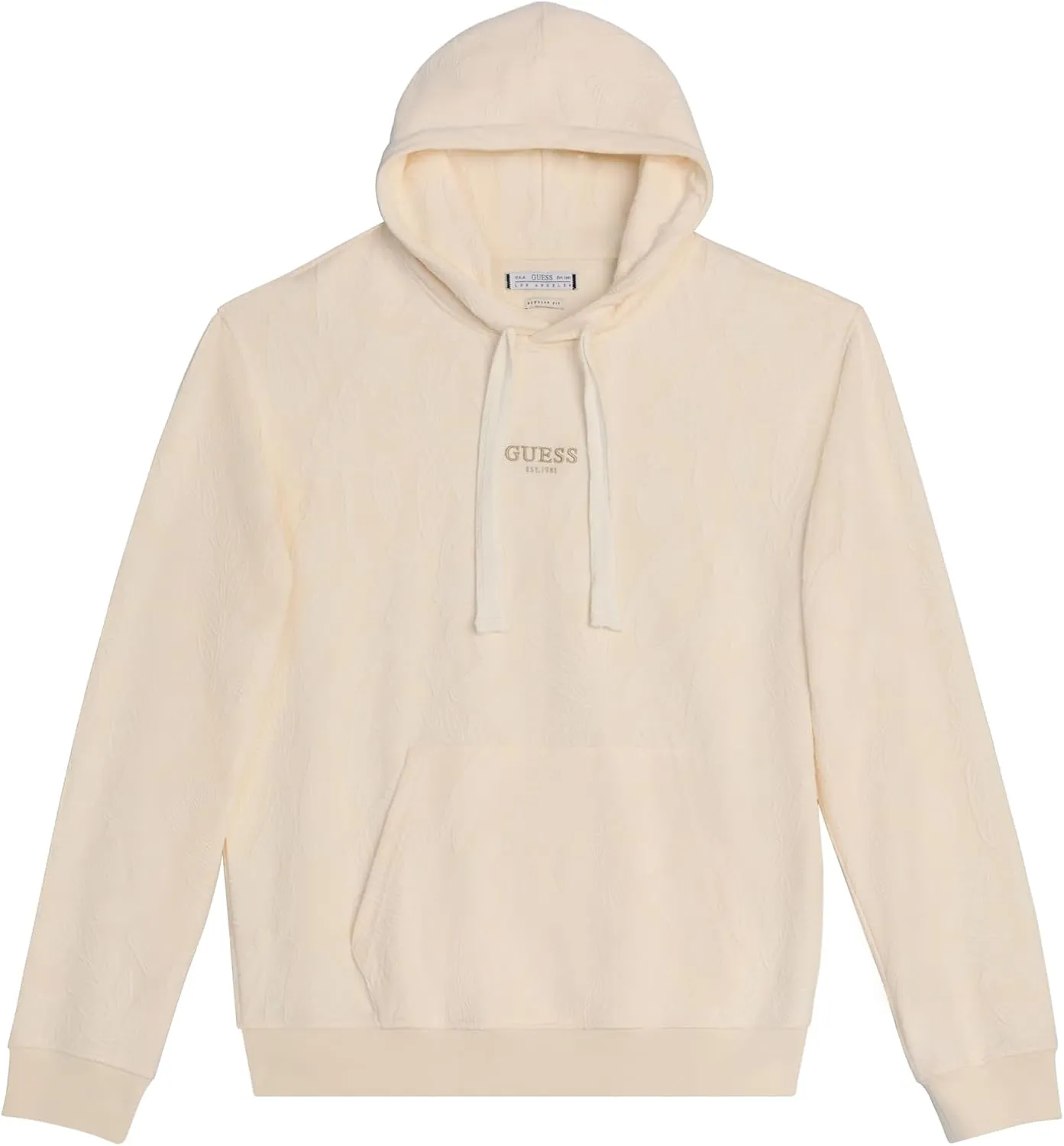 GUESS Men's Eco Jacquard Hoodie Sweatshirt