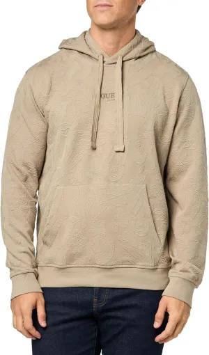 GUESS Men's Eco Jacquard Hoodie Sweatshirt