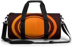 Gym Bag for Men Women Circle Pattern Duffel Bag Overnight Bag with Compartment Gym Sackpac