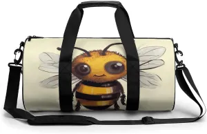 Gym Bag for Men Women Cute Animal Duffel Bag Overnight Bag with Compartment Gym Sackpac