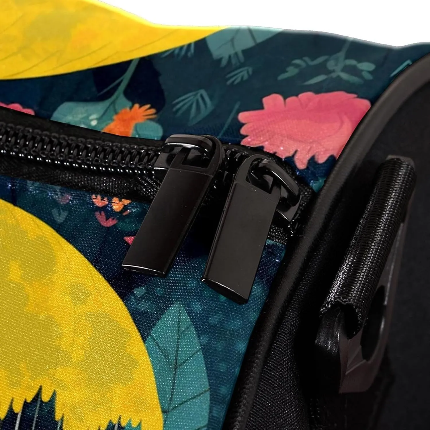 Gym Bags for Men,Travel Duffel Bags for Women,Umbrella Cartoon Forest Animal Raining,Workout Bag