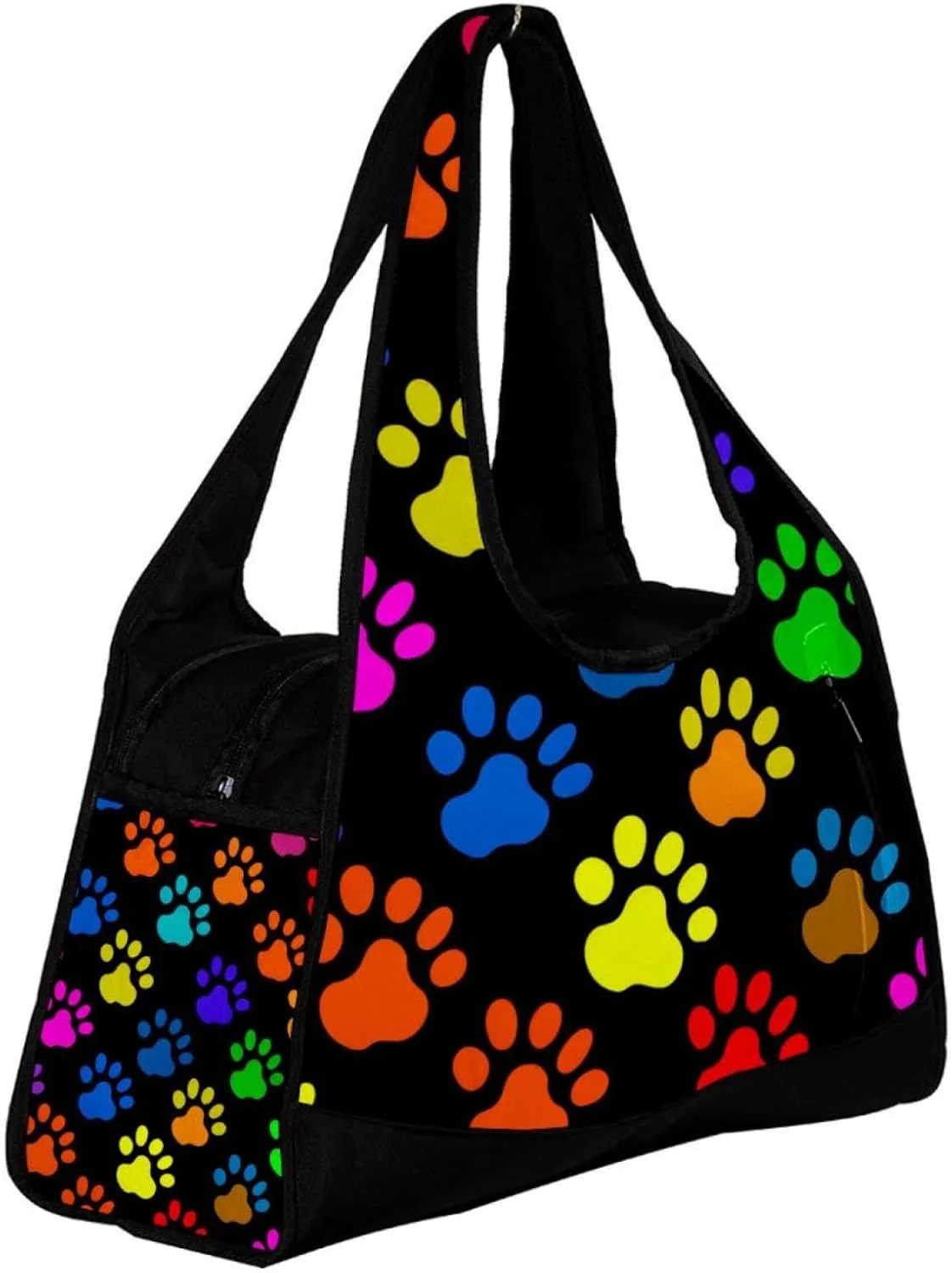 Gym Bags for Women,Duffle Bag for Travel,Color Pattern with Paw Prints,Gym Bag for Men
