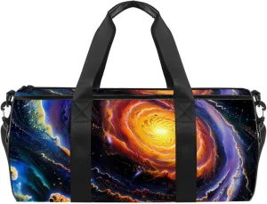 Gym Bags for Women,Duffle Bag for Travel,Cosmic Nature Space Vortex,Gym Bag for Men
