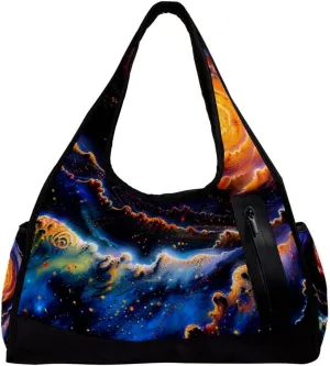 Gym Bags for Women,Duffle Bag for Travel,Cosmic Nature Space Vortex,Gym Bag for Men
