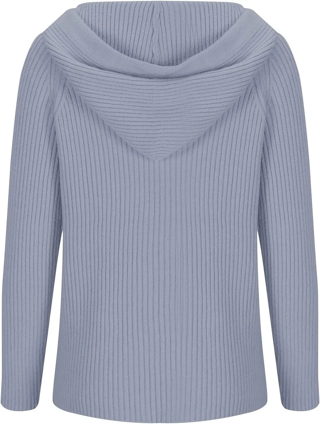 Half Zip Sweater for Women Fashion Winter Solid Drawstring Knit Blouse Striped Oversized Wide Hem Casual Outwear