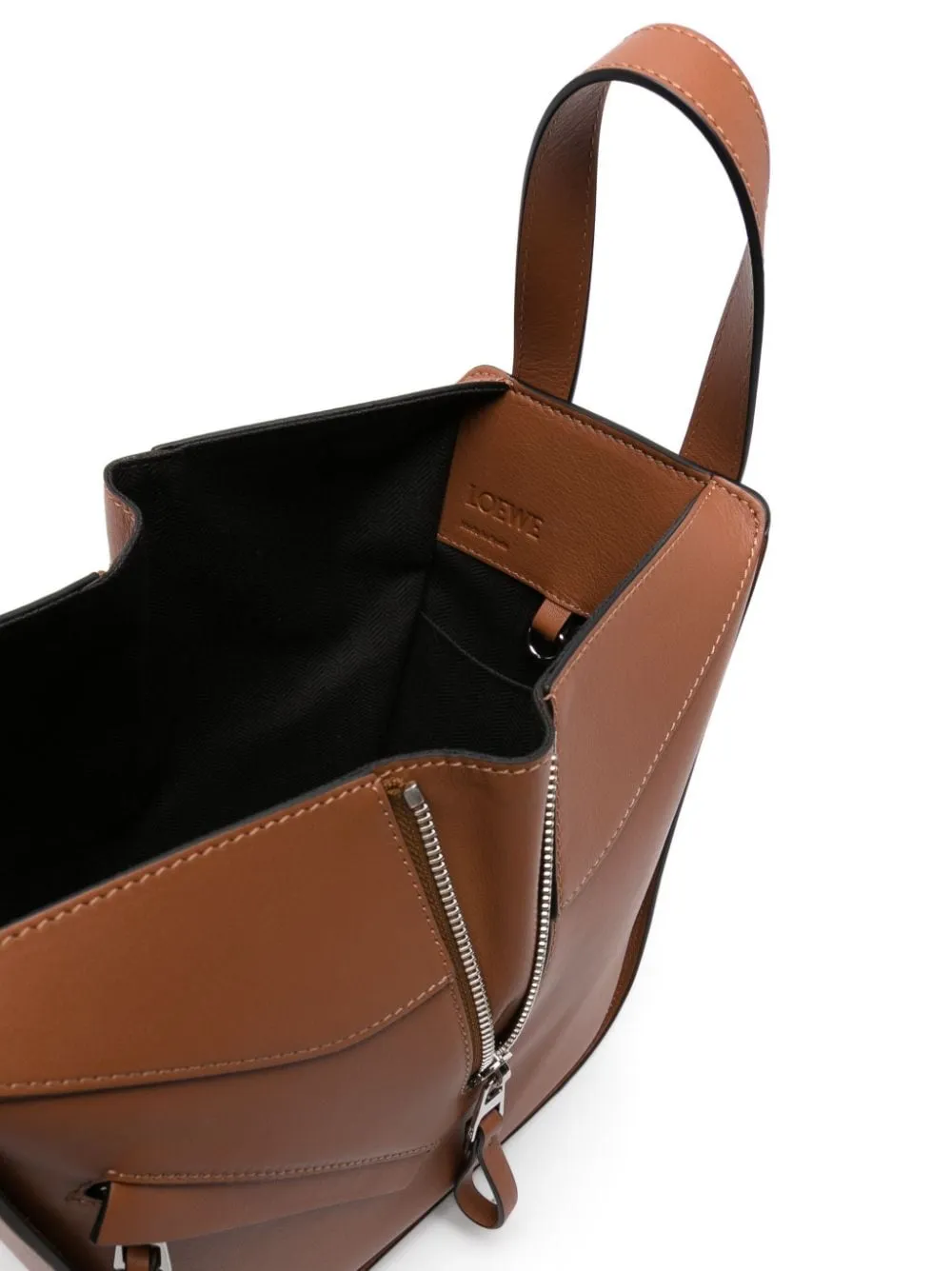 Hammock compact leather handbag