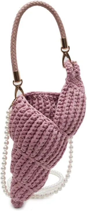 Handwoven Fashion Conch Bag for Women, Travel Necessary Shoulder Hand Bag, Lightweight Portable Crossbody Bag with Strap