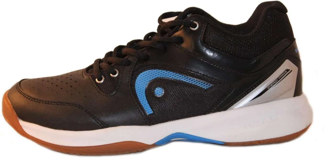HEAD Men's Sonic 2000 MID Racquetball/Squash Indoor Court Shoes (Non-Marking) (Black/Blue & White/Blue Available)