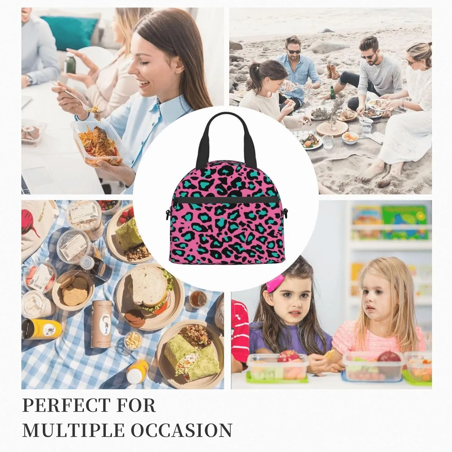 Heart Anatomy,Insulated Reusable Lunch Bag with Adjustable Shoulder Strap for Adults,Medical Structure of The Heart Anatomy,Leakproof Office Picnic Hiking Beach Tote Bag,Red,9x5x7.8in