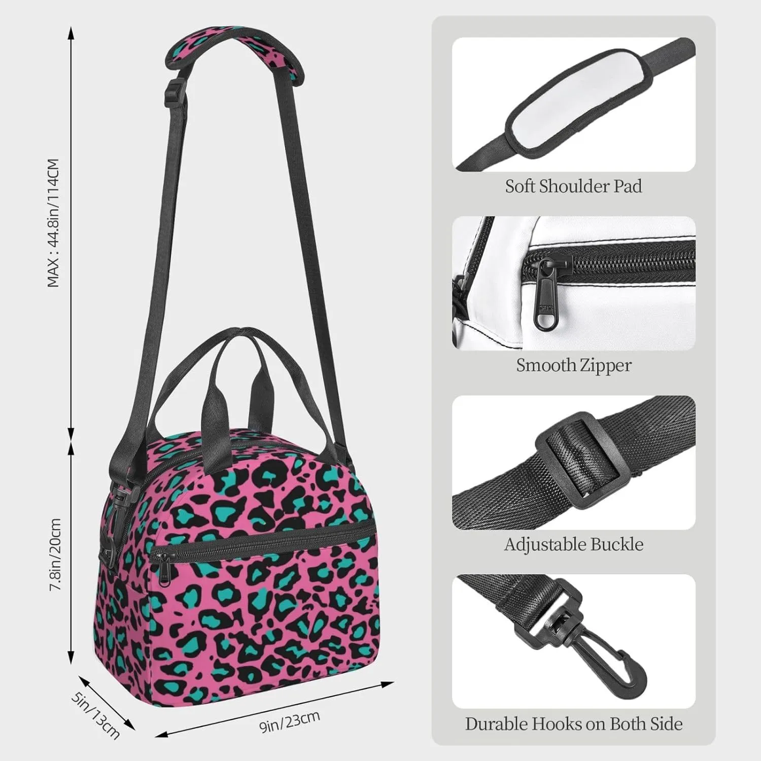 Heart Anatomy,Insulated Reusable Lunch Bag with Adjustable Shoulder Strap for Adults,Medical Structure of The Heart Anatomy,Leakproof Office Picnic Hiking Beach Tote Bag,Red,9x5x7.8in