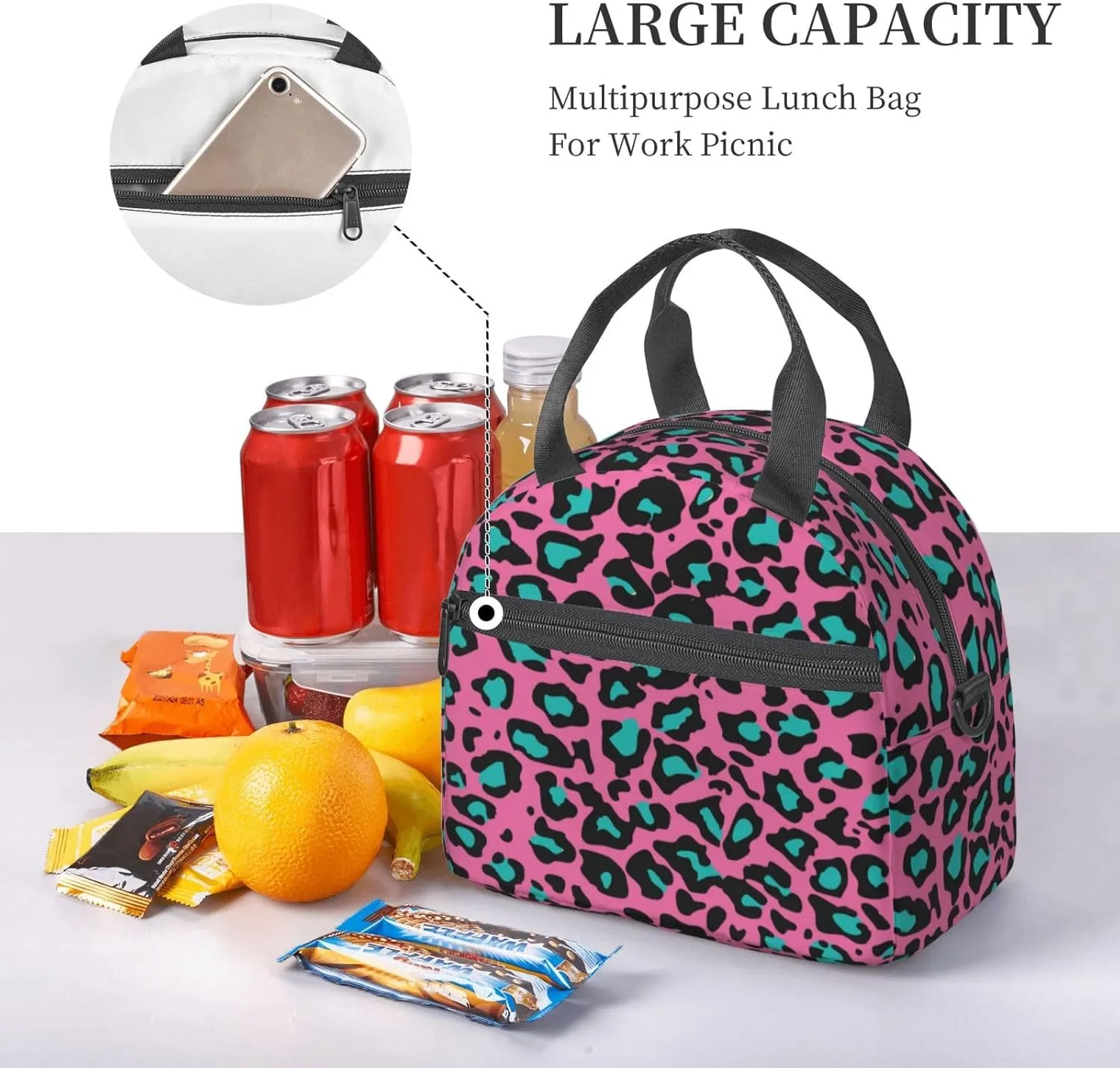 Heart Anatomy,Insulated Reusable Lunch Bag with Adjustable Shoulder Strap for Adults,Medical Structure of The Heart Anatomy,Leakproof Office Picnic Hiking Beach Tote Bag,Red,9x5x7.8in