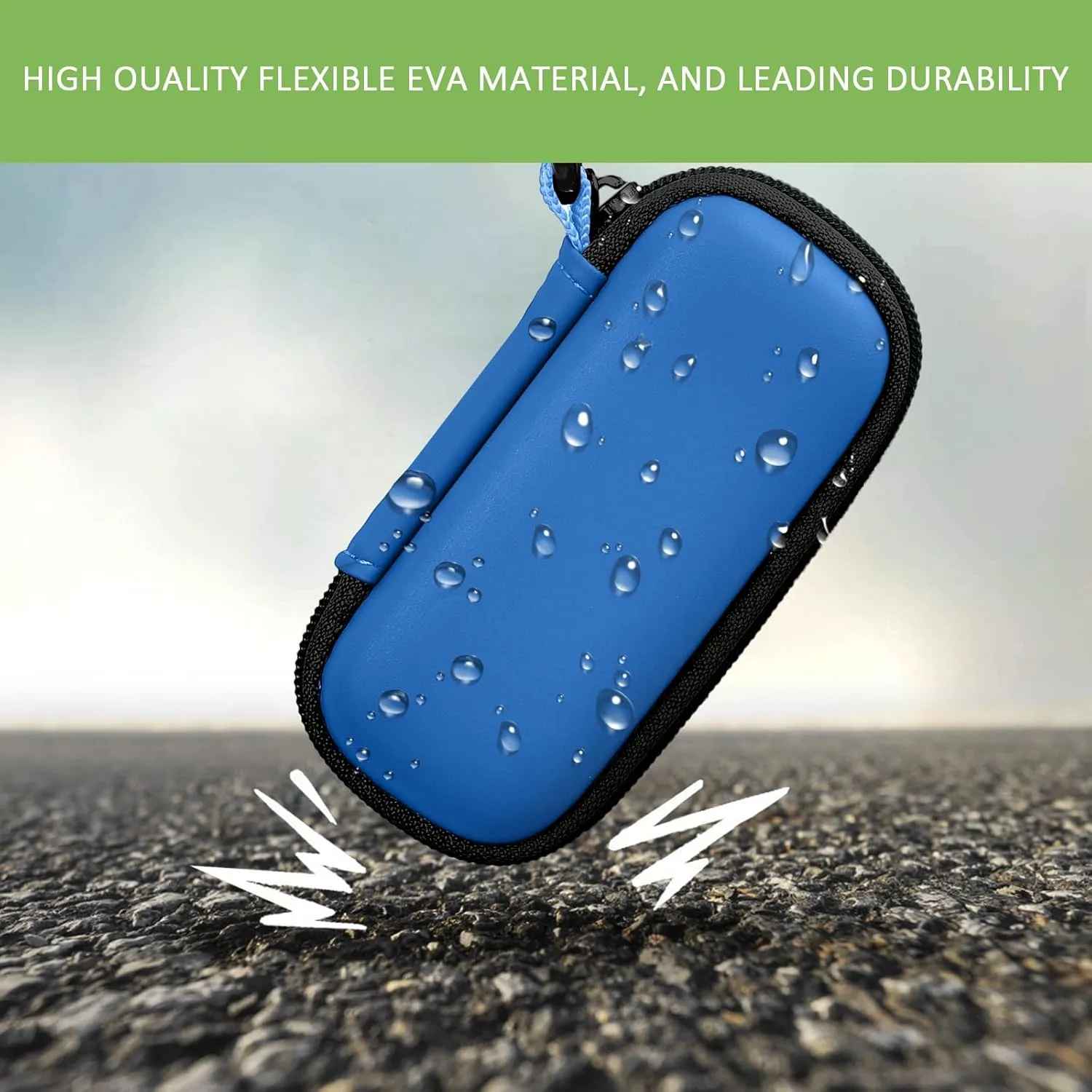 Heart Monitor Case Compatible with AliveCor Kardia Mobile ECG/for KardiaMobile 6L for Apple and Android Device - CASE ONLY (Dark Blue)
