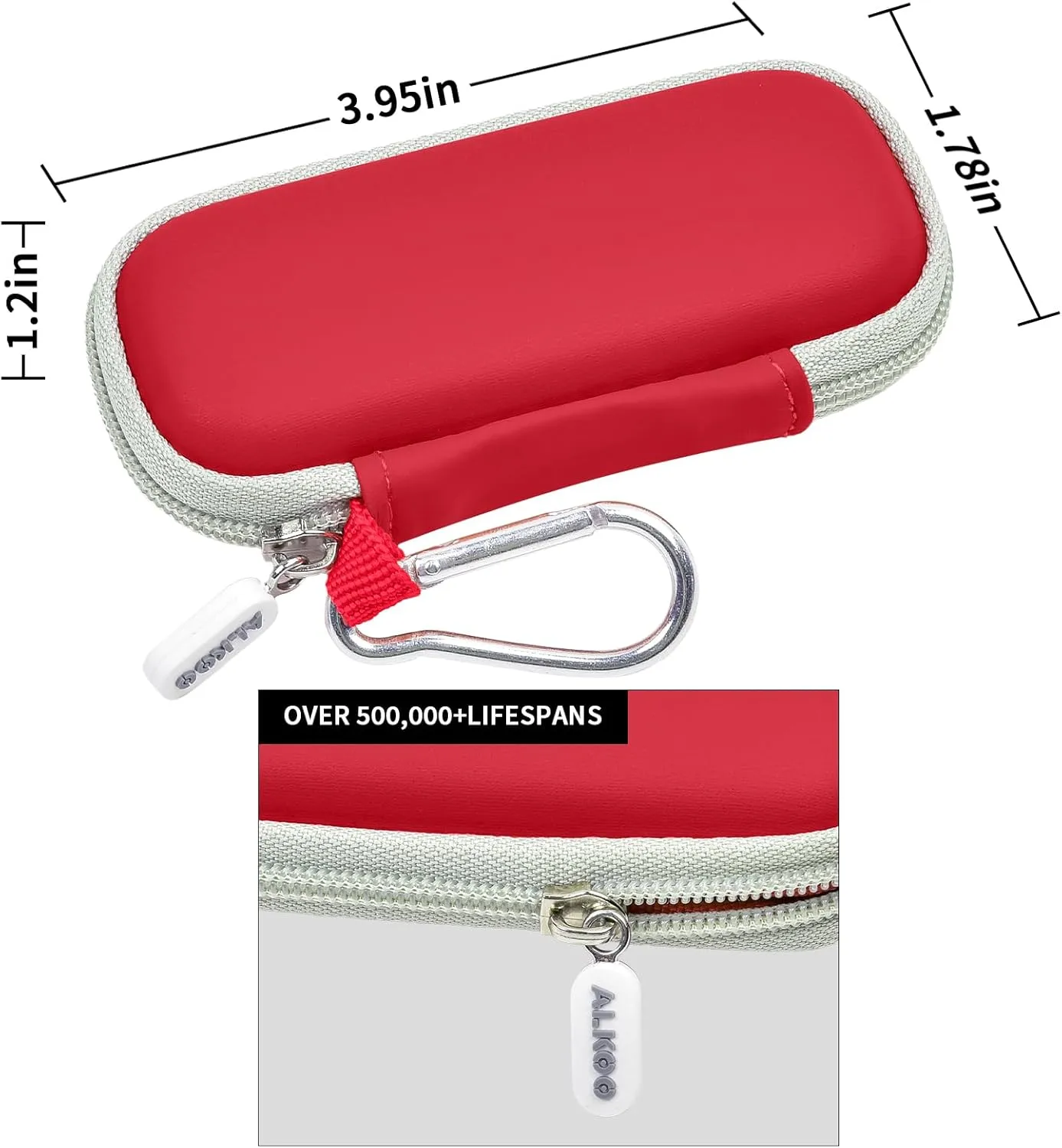 Heart Monitor Case Compatible with AliveCor Kardia Mobile ECG/for KardiaMobile 6L for Apple and Android Device - CASE ONLY (Red)