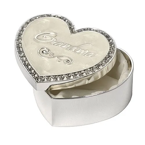 Heart Shaped Grandma Keepsake Box (1 1/2")