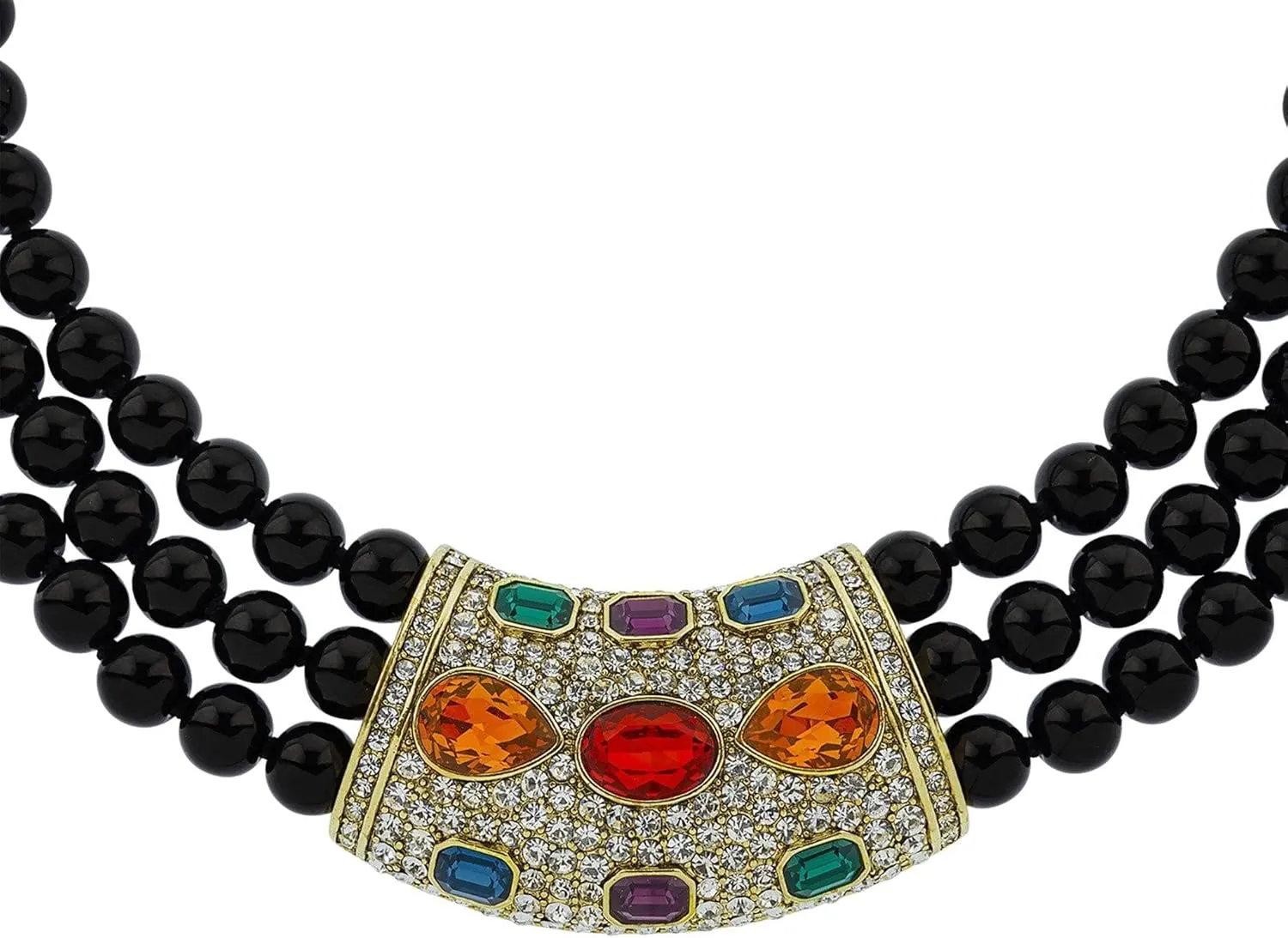 Heidi Daus®"Say It With Style Beaded Crystal Statement Necklace