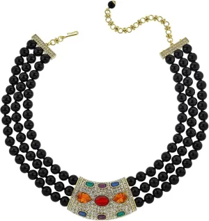 Heidi Daus®"Say It With Style Beaded Crystal Statement Necklace