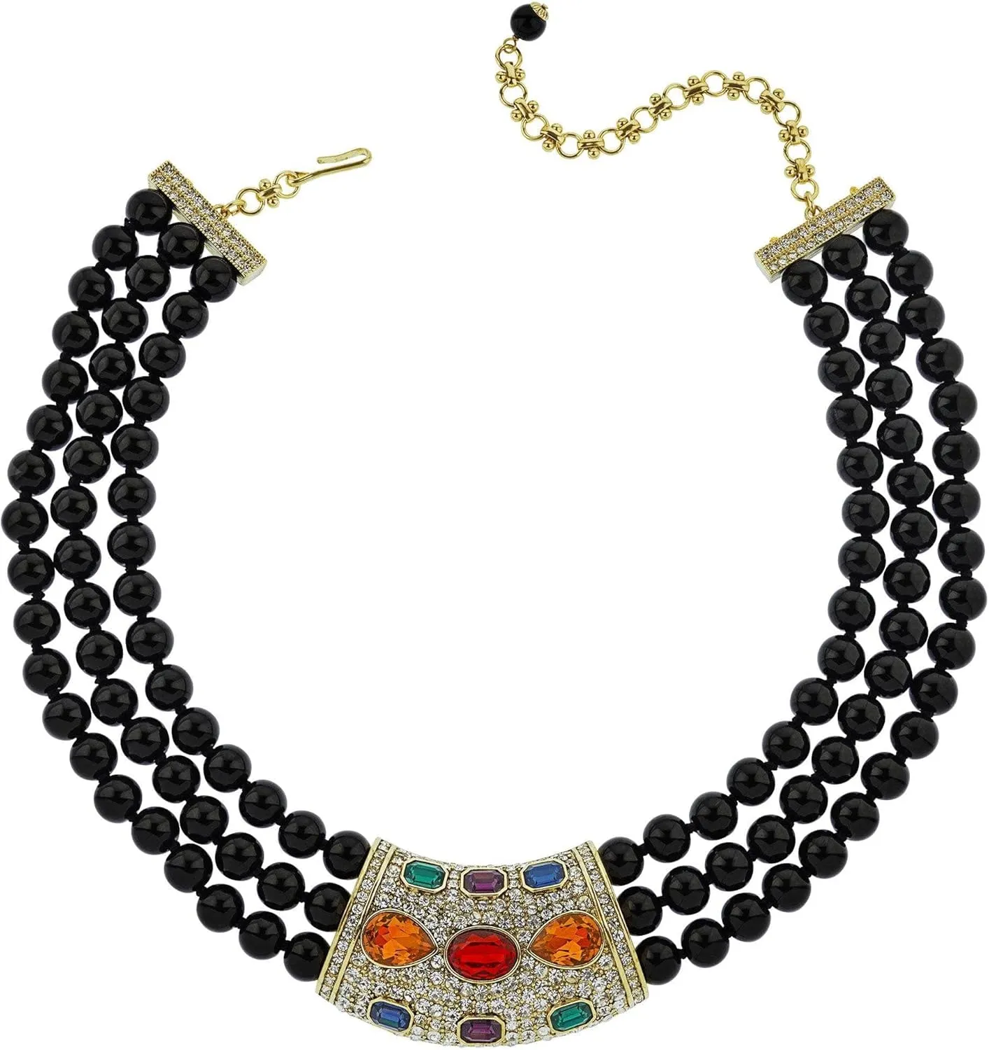 Heidi Daus®"Say It With Style Beaded Crystal Statement Necklace