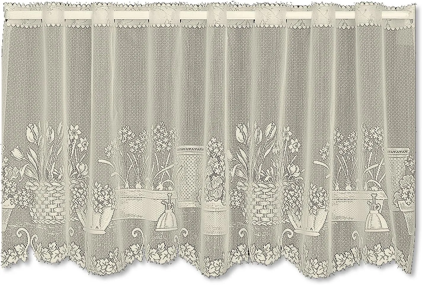 Heritage Lace Ecru Window Garden Tier, 60"x24"