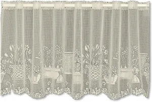 Heritage Lace Ecru Window Garden Tier, 60"x24"