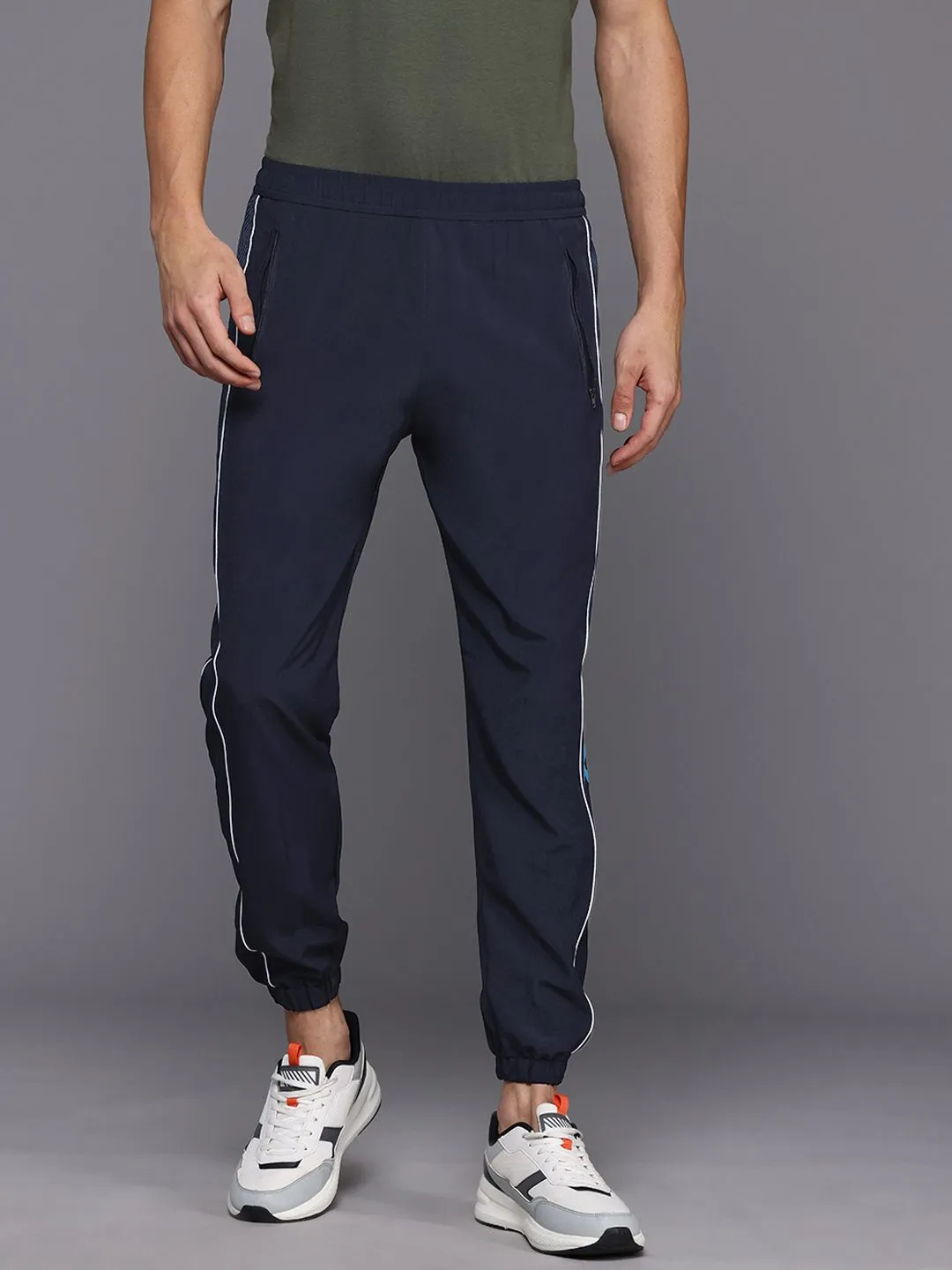 HRX by Hrithik Roshan Men Striped Detail Training Track Pants