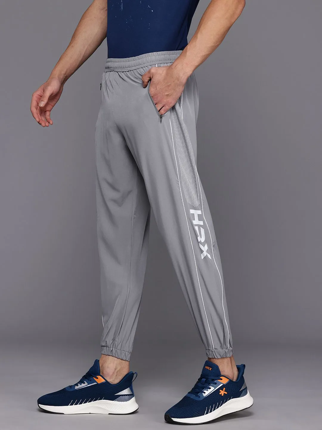 HRX by Hrithik Roshan Men Striped Detail Training Track Pants