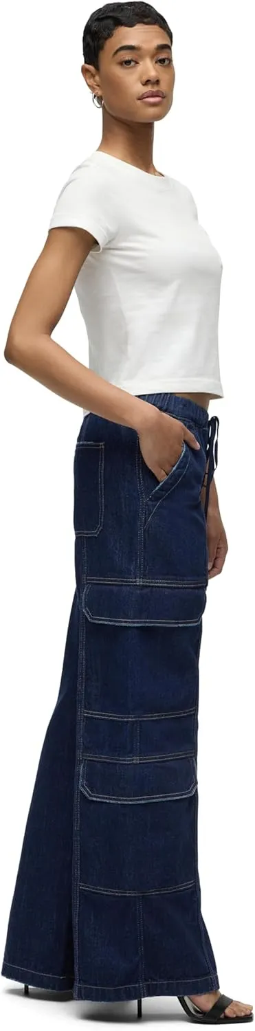 HUDSON Women's Drawstring Cargo Parachute Pant
