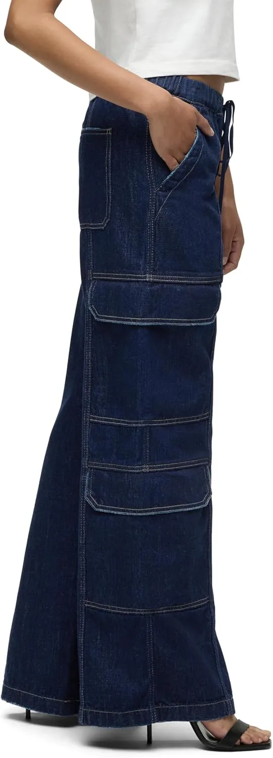 HUDSON Women's Drawstring Cargo Parachute Pant