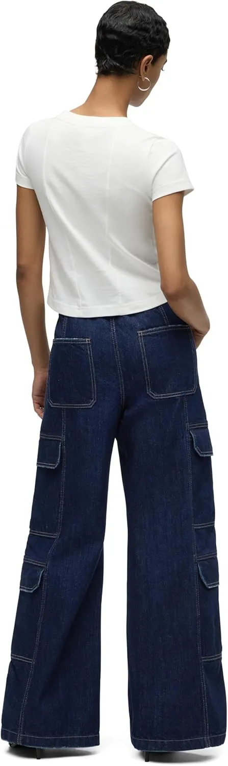 HUDSON Women's Drawstring Cargo Parachute Pant