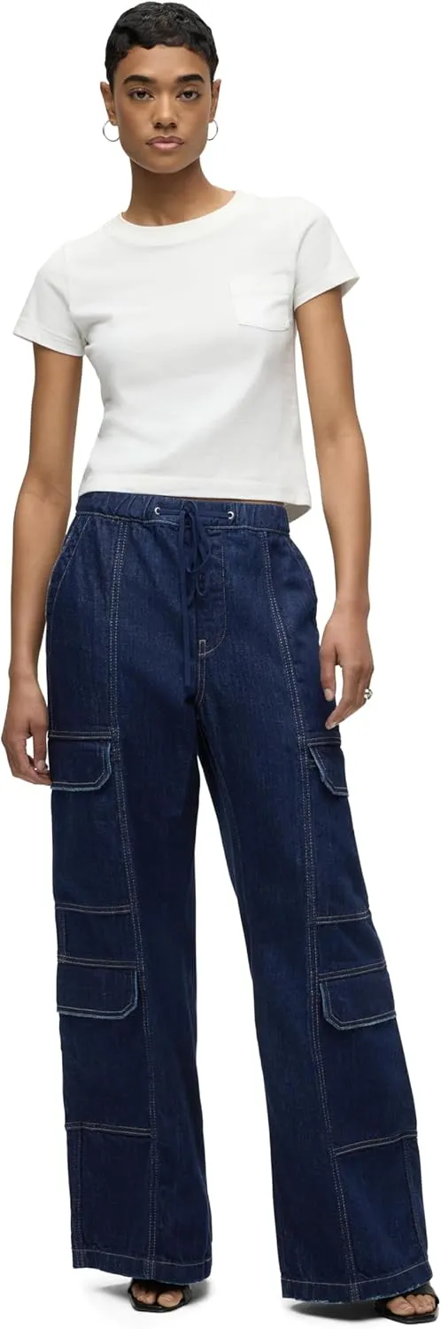 HUDSON Women's Drawstring Cargo Parachute Pant