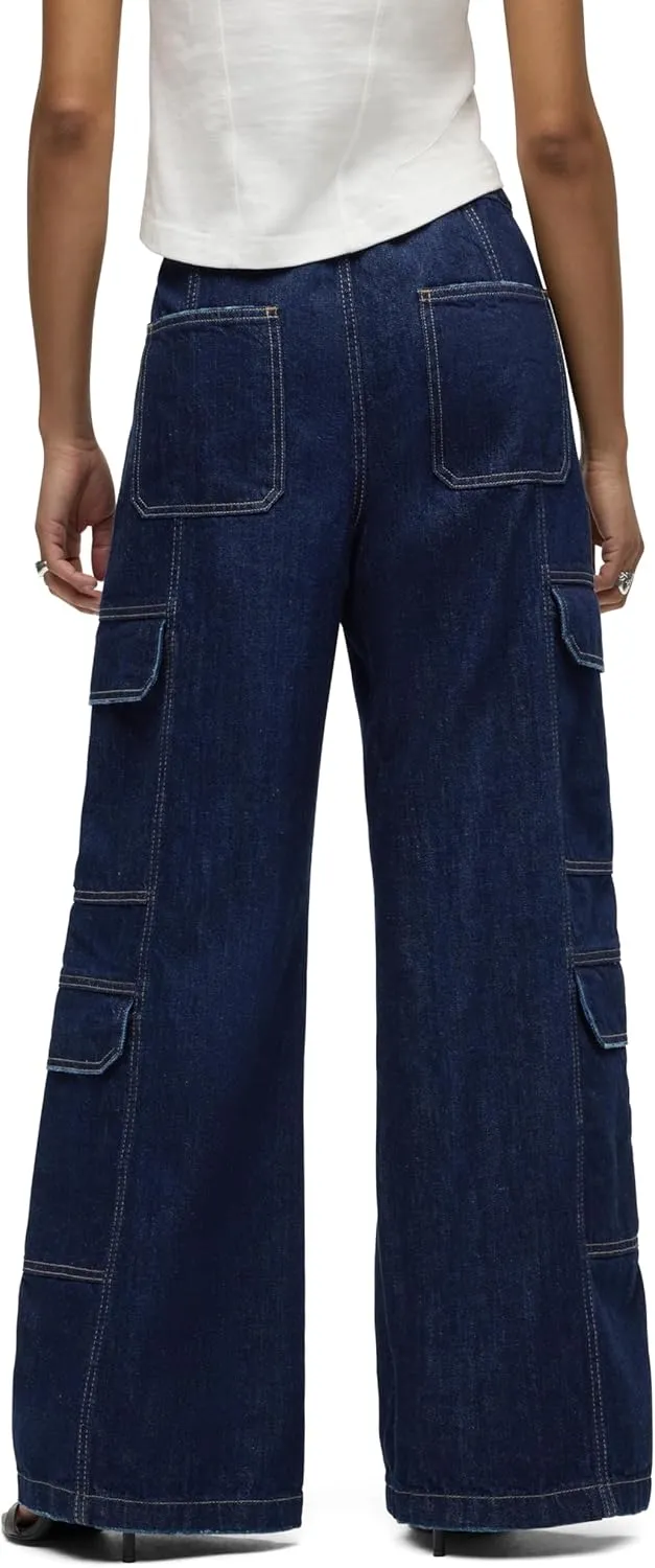 HUDSON Women's Drawstring Cargo Parachute Pant