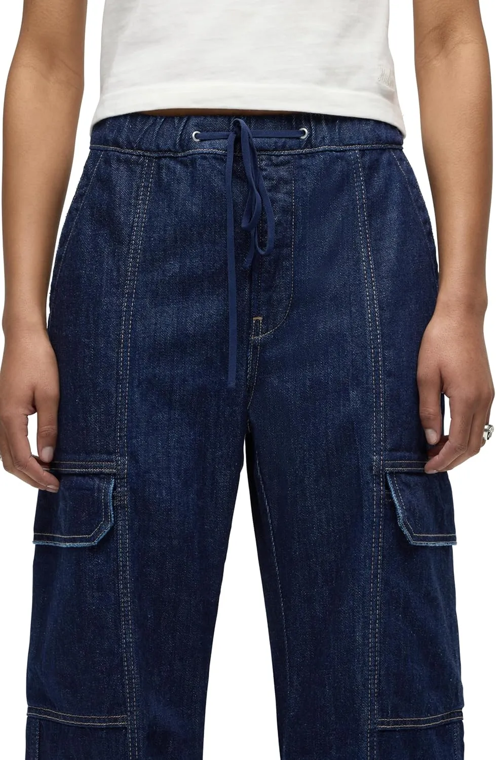 HUDSON Women's Drawstring Cargo Parachute Pant