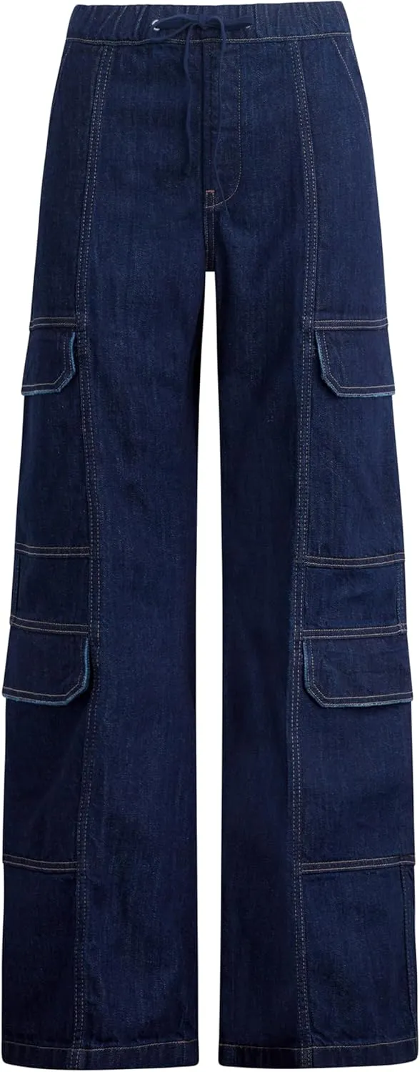 HUDSON Women's Drawstring Cargo Parachute Pant