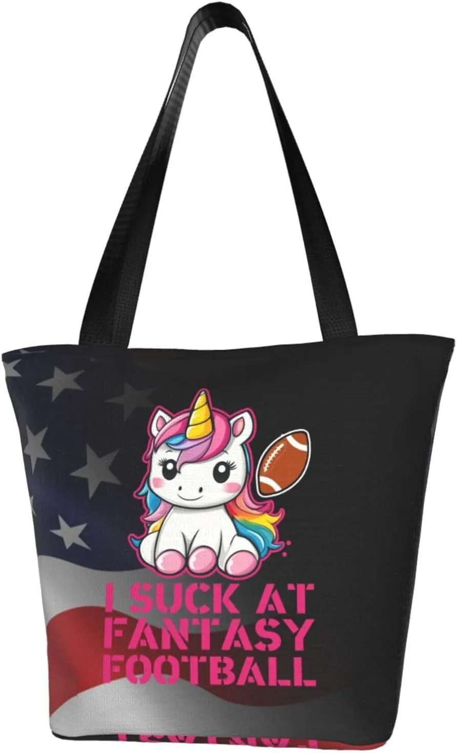 I Suck At Fantasy Football Fashion Shoulder Bag Large Capacity For Man Or Woman