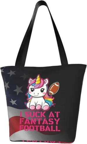 I Suck At Fantasy Football Fashion Shoulder Bag Large Capacity For Man Or Woman