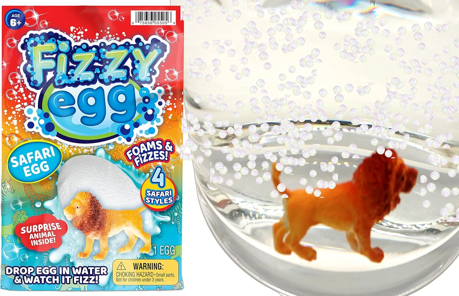 JA-RU Fizzy Egg Surprise Toys (12 Eggs) w/Surprise Mystery Dinosaur & Sea Animal Toy. Like Kids Bath Bombs. Fun Shower & Bath Toys for Boys & Girls. Bathbombs Easter Egg Basket Toy. 5505-12p