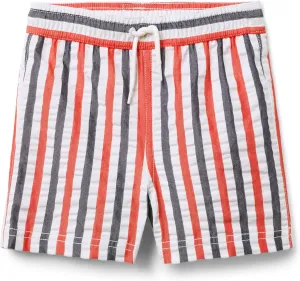 Janie and Jack Boys Seersucker Swim Trunk (Toddler/Little Big Kid)