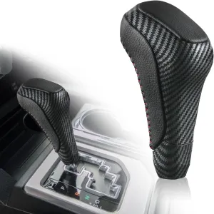 JDMON Automatic Gear Shift Knob Head Lever Compatible with Toyota 4Runner 2012-2023 Toyota Tundra TRD PRO 2014-2021 Shifter Knob Handle Lever Replace PTR5734140 PTR57-34141 (Carbon Fiber Pattern)