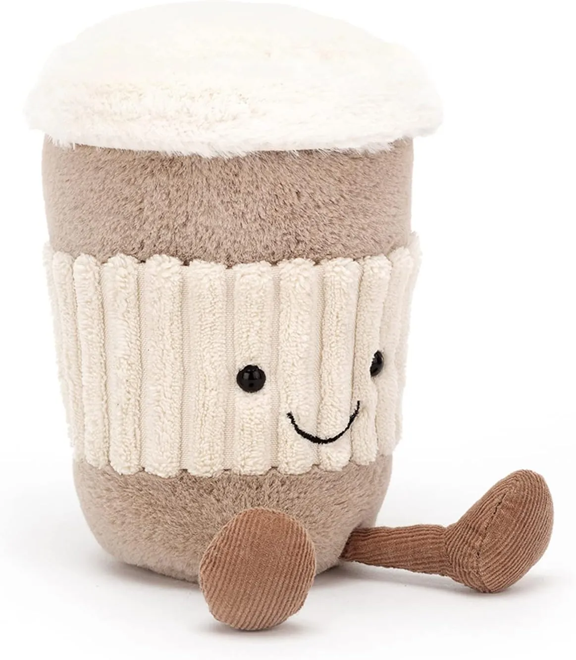 Jellycat Amuseables Coffee-to-Go Stuffed Toy, 6 inches - Drink Plush - Fun Gift Idea