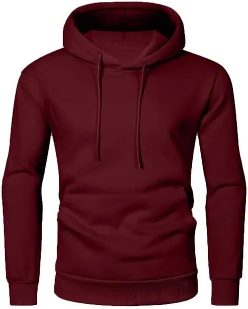 JMIERR Mens Casual Cotton Hooded Collar Drawstring Hoodies Pullover Sweatshirts Casual Long Sleeve Shirts
