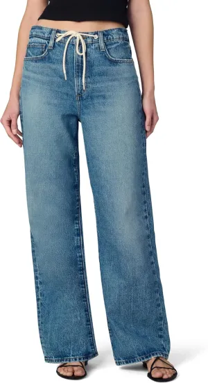 Joe's Women's The Ryan Relaxed Low Rise Straight Leg Draw Cord Denim Pant