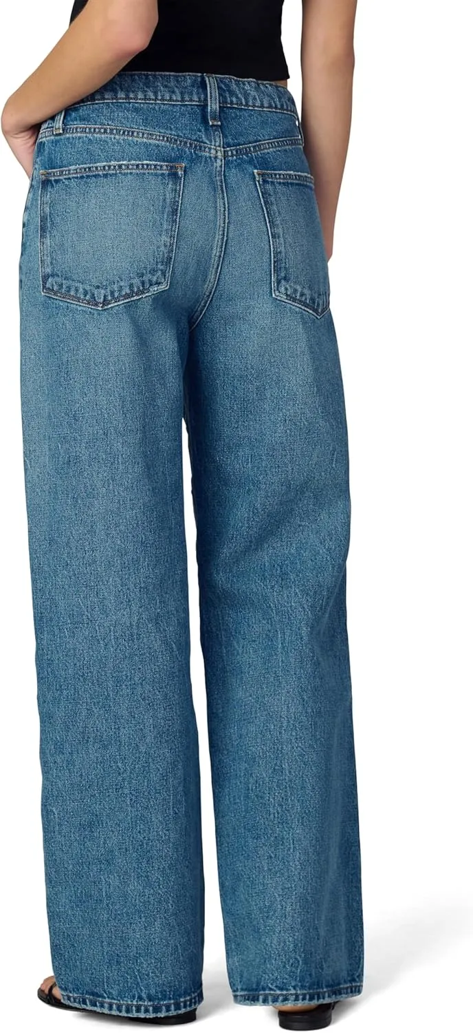 Joe's Women's The Ryan Relaxed Low Rise Straight Leg Draw Cord Denim Pant