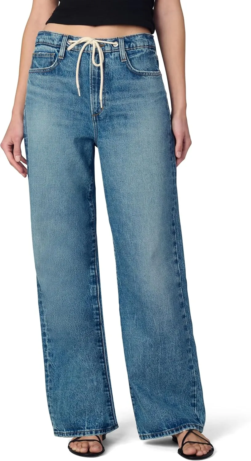 Joe's Women's The Ryan Relaxed Low Rise Straight Leg Draw Cord Denim Pant