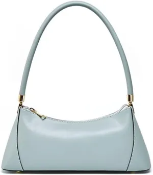 JSEIAJB Bag Underarm Bag Retro Leather Female Bag Bag Single Shoulder Bag(D)