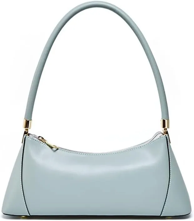 JSEIAJB Bag Underarm Bag Retro Leather Female Bag Bag Single Shoulder Bag(D)